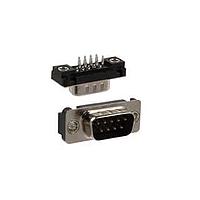 NorComp 191-009-223R571 D-Sub Connectors - Standard Density 9POS Fml 5A Steel Bk 4-40 Stdoff w/Brd Lk
