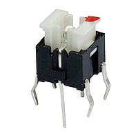 Same Sky (formerly CUI Devices) TS27-68-24-G-260-D Tactile Switches 6.8 x 6 mm, 2.5 mm Actuator Height, 260 gf, Through Hole, SPST, Green