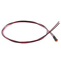 BIVAR PM3ADW6.0 LED Panel Mount Indicators Amber 610nm 25mcd Diff Lens Wire