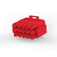 AMP Connectors - TE Connectivity 1-480710-2 Receptacle Housings 15P PLUG HSG RD