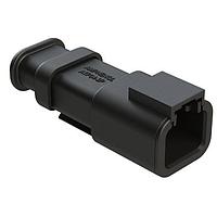 Amphenol SINE Systems ATP04-2P-SR01BK Connectors 2 POS RECEPT BLACK