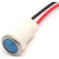 Mallory Sonalert FL1P-12QW-2-B12V Indicators LED BLU 12MM SNAP 12VAC/DC