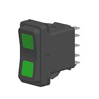 Carling Technologies VDD2UHH1-1KK00-000 Contura Sealed Rocker Switch VDD2UHH1-1KK00-000