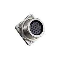 Amphenol LTW DSD-18PMFS-SS8001 Standard Circular Connector Ceres, Large Size, Metal, 5A, 18 pins, Male Connector, Female Contact, Square, Screw Thread, Solder, Receptacle, IP68