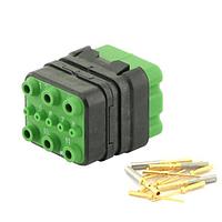 Eaton Souriau-Sunbank 8MQ2M9901PC Modular Connectors - Push Pull MQuick module, unsealed, with male crimp contacts