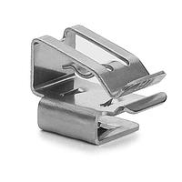 HellermannTyton 151-02570 Metal Edge Clip Low Profile 90 Metal Edge Clip, 0.761.24mm Panel Thickness, 47.4mm Cable Range, SS304, 5000/box