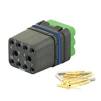 Eaton Souriau-Sunbank 8MQ2M9910SCE Modular Connectors - Push Pull MQuick module, sealed, with female crimp contacts