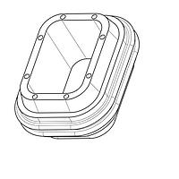 DEUTSCH - TE Connectivity 1010-064-0206 Accessories SEAL, INTF, 2P, RED-ORG, SL RET, DT