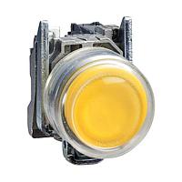 SCHNEIDER XB4BP51 Flush NON-ILLUM CLEAR BOOT YELLOW EXTENDED N/O