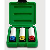 TOPTUL GDAI0301 3PCS 1/2 inch DR. 6PT Flank Thin Wall Deep Impact Socket Set