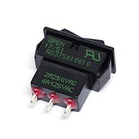 APEM AS37S010010 Rocker Switches SPDT (ON)-OFF-(ON)