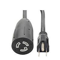 Tripp Lite P023-001 AC Power Extension Cord w/Lock 14AWG 15A 1' L5-15P TO 5-15P