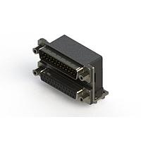 EDAC 663-025-664-046 Dual Port D-Sub Connectors Right-angle Dual Port D-Sub Connector
