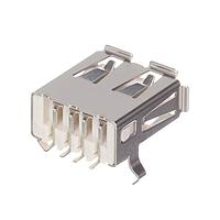 Amphenol CONEC 33UBARS1-04SW11 USB Type A Connectors 4POS F R/A USB SMT CONNECTOR