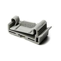 HellermannTyton FC1.2AK2 Cable Mounts FLT RBN AD CLMP 1.5 GY