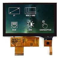 Riverdi SM-RVT50AQTNWC00 TFT LCD Displays 5.0", RGB, no frame, CTP, air bond