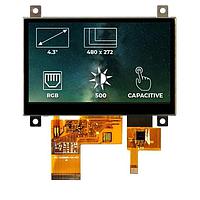 Riverdi SM-4.3A480272TFWC00 TFT LCD Displays 4.3", RGB, frame, CTP, airbond