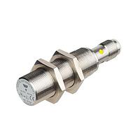 Carlo Gavazzi ICS18L50F08POM1E1 Proximity Sensors Inductive proximity sensor, M18 Stainless steel, M12-plug, Sn 8mm, Flush mount, PNP NO output, 8-60Vdc, 200 mA, Max op. freq. 0.9 kHz, Op. temperature -40C to +85C, IP67-IP68-IP69K, 200 V/m Radiated Noise Immunity, Load Dump Protection, E1-type