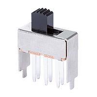 Same Sky (formerly CUI Devices) SLW-171775-6A-N-D Slide Switch 17 x 17 x 7.5 mm, 6 mm Raised Slide Actuator, Through Hole