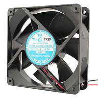 Orion Fans OD1238-24MBIP68 Axial DC Axial Fan, 120x120x25mm, 24VDC, 115CFM, 8W, 0.34A, 41dBA, Ball, Wire, IP68