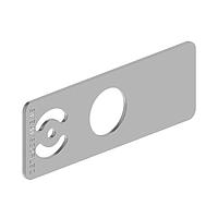 Banner Engineering SMBAMS30PL52 LED Mounting Brackets SMBAMS30PL52 AUTOMOTIVE BRKT STRAIGHT LEGEND PLATE