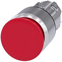 SIEMENS 3SU10501AA200AA0 Mushroom PUSHBUTTON, PUSH PULL RED, MH CAP O30MM