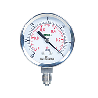 INSIZE 5206-C2D1L2W1R5 Bourdon Tube Pressure Gauges (Dry) (0~1bar/0~15psi; 1/8ZG; Ø40mm (1.5"))