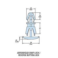 Heyco 10420 PCB Support HLCBSC12-2-06 NAT NYL PCB Support