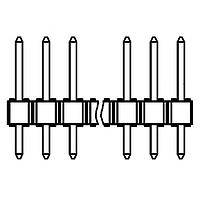 Amphenol FCI 54101-G08-03LF Pin Strip B/S 0100 TH HDR-54101-G08-03LF