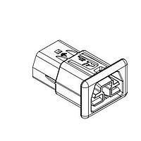 Anderson Power Products 2002G5-BK Housings STD RCPT 2.0MM PANEL BULK