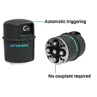 PROCEQ Dry Point Shear Wave Transducers 2 Dry Point Shear Wave transducers, 40 kHz and DPC Calibration Plate