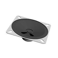 Same Sky (formerly CUI Devices) GA0666 Electromagnetic speaker, 66 mm square, 21.5 mm deep, paper, alnico, 500 mW, 8 ohm, 320 Hz, solder eyelets