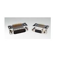 Amphenol CONEC DLH1XS8AK42X High Density D-Sub Connectors 15P HI DENSITY DSUB SKT R/A THRU-HOLE