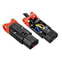 Schaffner IL13+ Rewireable IEC Lock Japan PSE LSZH AC Power Cord w/Lock IEC C13 Rewireable Connector with Locking System and PSE approved