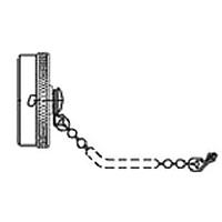 Amphenol PCD MS3181-10NA Receptacle Cover SZ 10 Recp Cover Chain w/ring