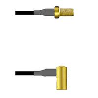 Amphenol Custom Cable Q-2V03S0003060i RF Cable Assemblies SMA-SJ/SMB-RP G174 60I