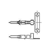 AMP Connectors - TE Connectivity 350629-1 (Cut Strip) Contacts SPLIT PIN 24-18 REEL Cut Strip of 100