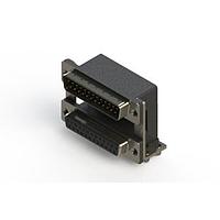 EDAC 663-025-264-048 Dual Port D-Sub Connectors Right-angle Dual Port D-Sub Connector