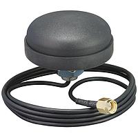 Linx Technologies - TE Connectivity ANT-W63-SPS1-3 Outdoor Antennas WiFi/WLAN Multiband Dipole Puck Antenna, External Panel Mount, 3 m Cable, SMA Plug