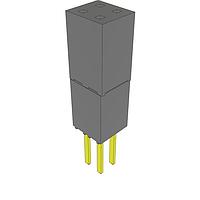 Samtec ESW-102-34-G-D-LL Stackthrough .100" Elevated Socket Strip