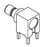 Radiall R114665110W PCB Connectors SMB / RIGHT ANGLE JACK RECEPTACLE FOR PCB SOLDER LEGS