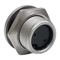 CONXALL SF4281-2SG-3ES Connector Assemblies Pnl Mnt 2 Fem Skts PC Tail Sld w/Epoxy