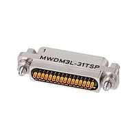 Glenair MWDM3L-31TSP Micro-D D-Sub Connectors MICR D SLDRCUP CON 37CNT SZ #24 SKT