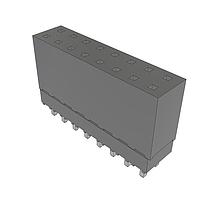 Samtec ESQ-108-37-S-D Sockets Elevated Socket Strip, 0.100" Pitch