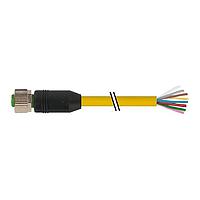 Murrelektronik 7700-17041-U0H0500 Sensor Cables / Actuator Cables M12 female 0 with cable, TPE 8x22AWG ye UL/CSA, ITC/PLTC 5m