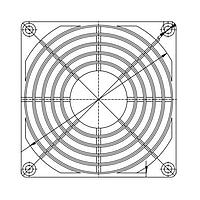 Sunon PB-09 Guard Fan Finger Guard, 92mm, Plastic