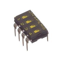 APEM NDIR04HT DIP Switches 4pos 0.025A 24VDC 1/2 Pitch