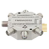 FairviewMicrowave  FMSW2032,SMA SP6T PIN Diode Switch Absorptive From (50 Ohm, 100MHz - 20 GHz, +27 dBm, SMA Female)