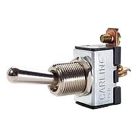 Carling Technologies CA201-73 Toggle Switch 1-pole, ON - None - OFF, 10A/20A 250VAC/125VAC 1 1/2 HP, Non-Illuminated  Bat Style Toggle Switch with .250 Tab (Q.C.)