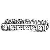 AMP Connectors - TE Connectivity 2007401-1 Accessories SFP+ 1x6 Cage Assy with Light Pipe